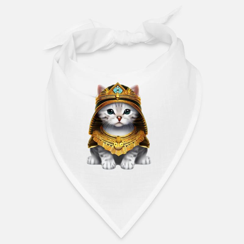 Chat pharaon égyptien - Bandana - blanc