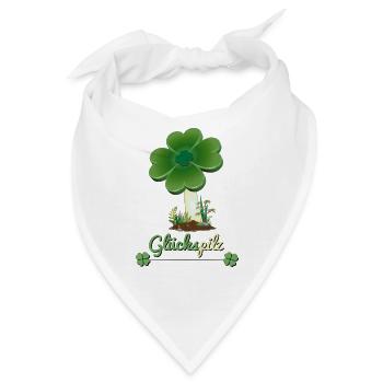 Glückspilz - Bandana - Weiß - Vorne