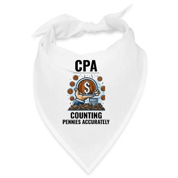CPA: Die Kunst der Pfennigpräzision beherrschen Lustig - Bandana - Weiß - Vorne
