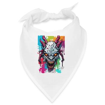 Wendigo / böser Geist / Besitzergreifend / Horror - Bandana - Weiß - Vorne