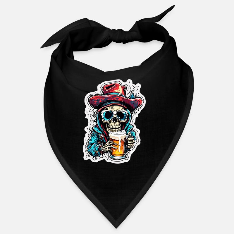 Skull / Totenkopf / Skelett / Gothic / Bier Bandana