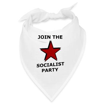 Die Sozialismus Partei - Bandana - Weiß - Vorne