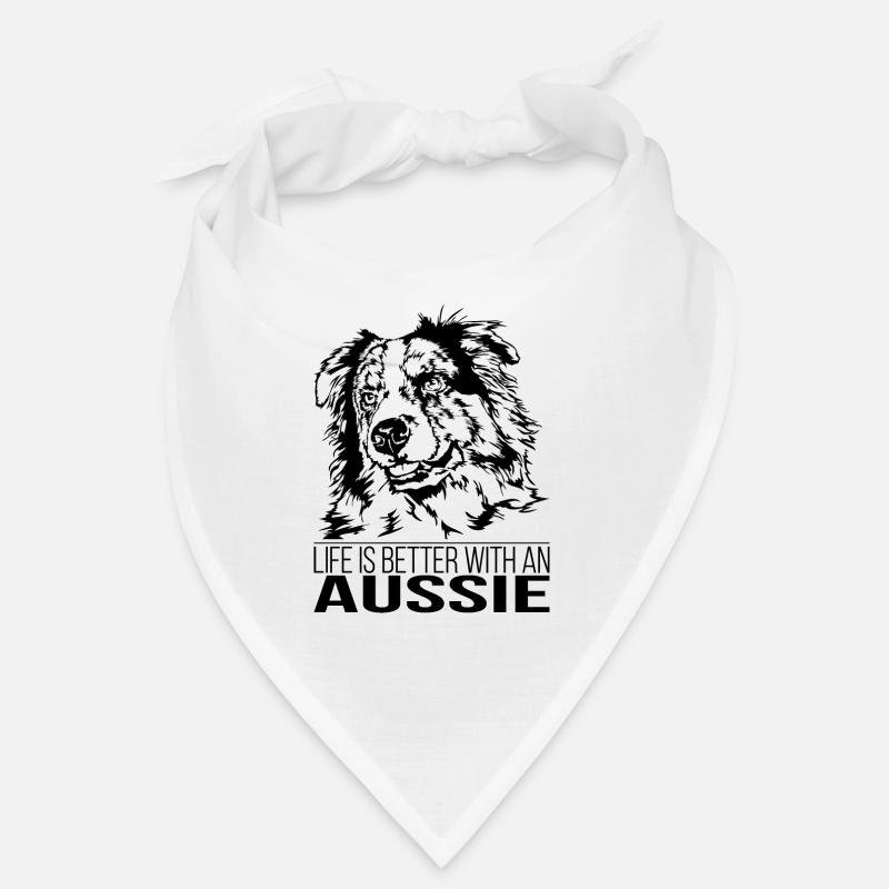 AUSSIE life is better chien sort Wilsigns Bandana