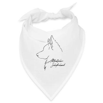 Altdeutscher Schäferhund Profil Hunde Wilsigns - Bandana - Weiß - Vorne