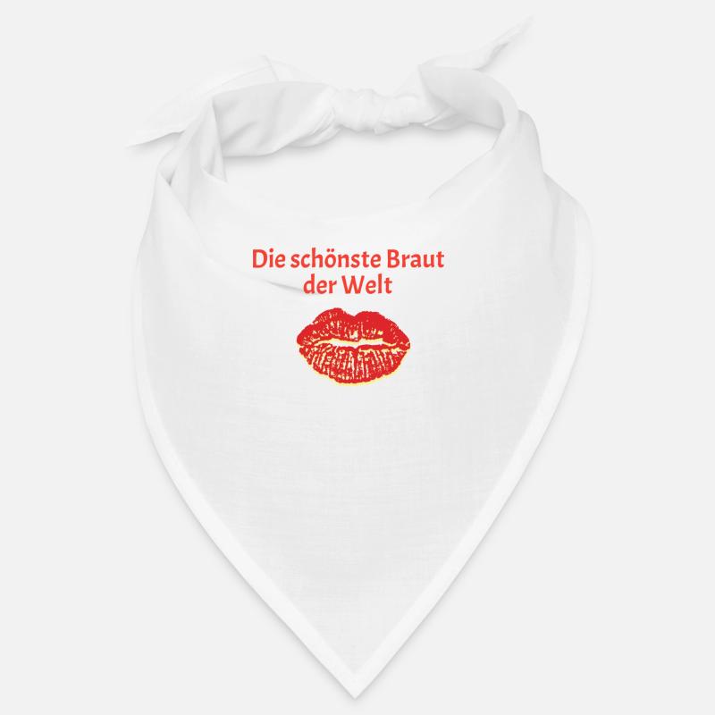 schönste Braut - Bandana - Weiß