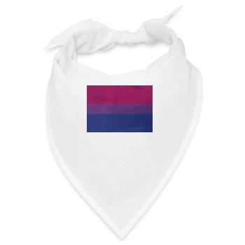 Bi Pride Flag - Bandana - Weiß - Vorne