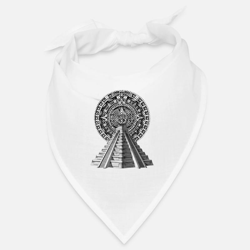 Aztekischer Pyramidenkalender Bandana