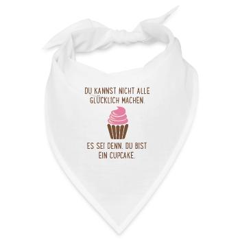 Cupcake - Bandana - Weiß - Vorne