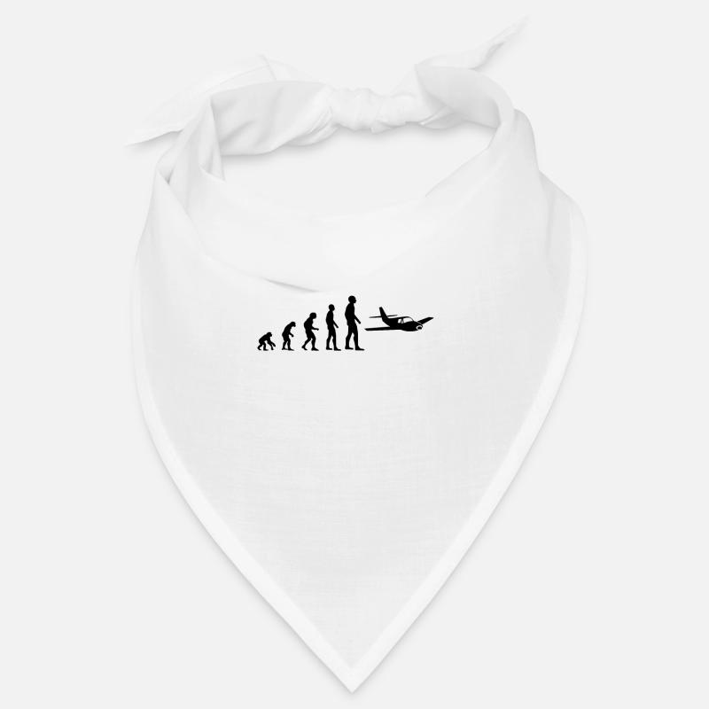 Evolution airplane man humor ulm gift idea Bandana
