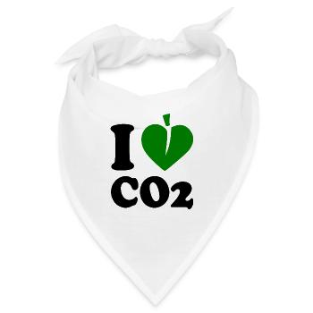 I love co2 - Bandana - Weiß - Vorne