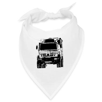 Unimog , Nutzfahrzeug, Lkw, Unimog 406, Traktor - Bandana - Weiß - Vorne