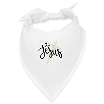 jesus 01 - Bandana - Weiß - Vorne