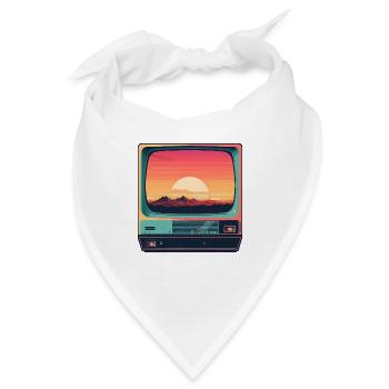 RETRO - Bandana - Weiß - Vorne
