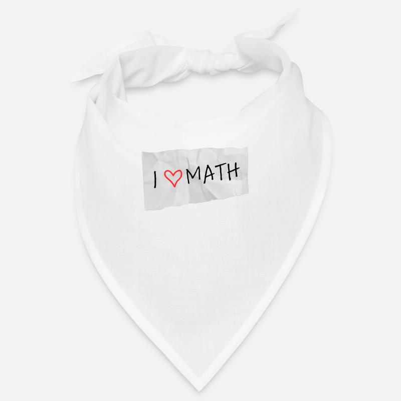 J’adore les maths - Bandana - blanc