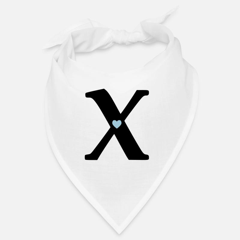Letter X Initial point Bandana
