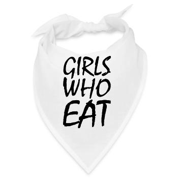 Girls who eat - Bandana - Weiß - Vorne