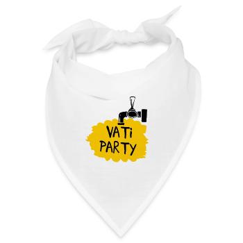 Vati Party ( Vatertag ) - Bandana - Weiß - Vorne