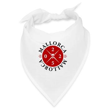 Mallorca 2025 Palme - Bandana - Weiß - Vorne