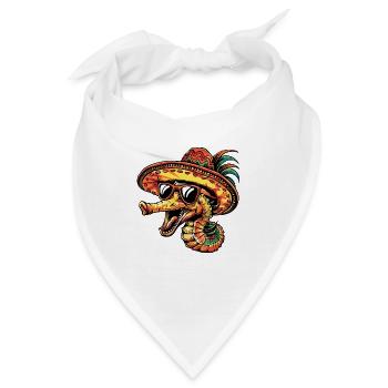 Seepferd Lustig Sombrero - Bandana - Weiß - Vorne