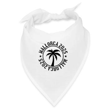 Mallorca 2025 Kreis - Bandana - Weiß - Vorne