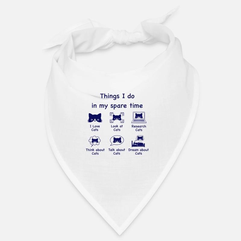 Katzen, Katzen, Katzen (blau) Bandana