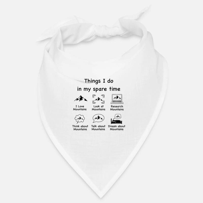 Mountain lovers (black) Bandana