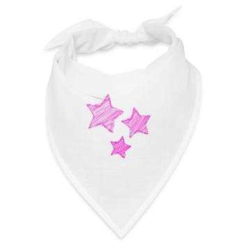 STERN. STERNE. STERN. STERNE. FEST. JAHRESTAG - Bandana - Weiß - Vorne