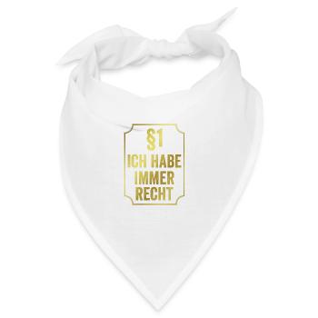 Juristen - Bandana - Weiß - Vorne