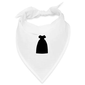 Kleid Symbol Klamotten cartoon - Bandana - Weiß - Vorne