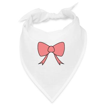rosa schleife symbol form - Bandana - Weiß - Vorne