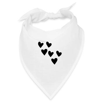 form herzen herz symbol liebe formen - Bandana - Weiß - Vorne