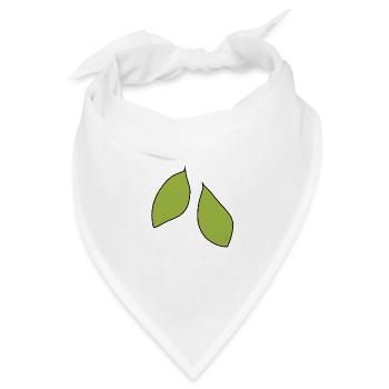 zwei blätter blatt symbol - Bandana - Weiß - Vorne