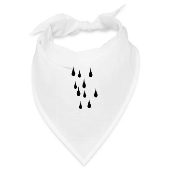 träne wasser regen tränen wetter - Bandana - Weiß - Vorne