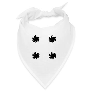 blume pflanze form symbol symbol - Bandana - Weiß - Vorne