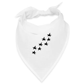 sterne muster form stern symbol - Bandana - Weiß - Vorne