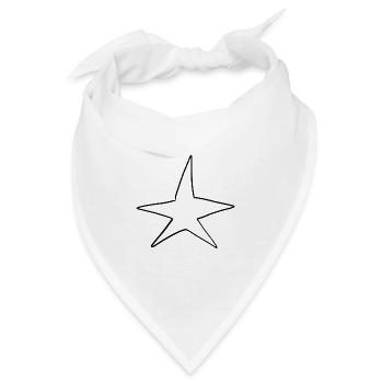 stern symbol form - Bandana - Weiß - Vorne