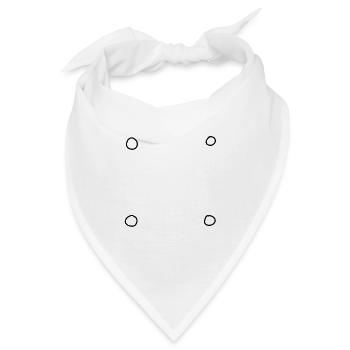 vier kreise kreis symbol form - Bandana - Weiß - Vorne