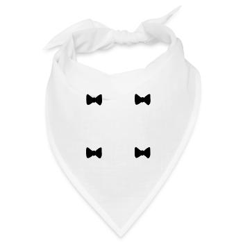 vier schleifen schleife symbol - Bandana - Weiß - Vorne
