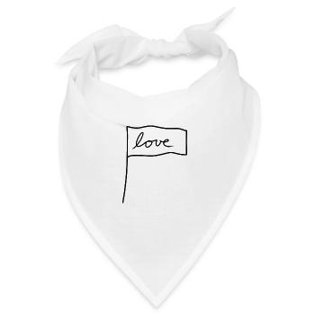 flagge symbol form liebe - Bandana - Weiß - Vorne