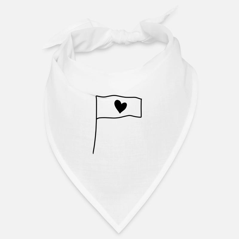 Drapeau Coeur Amour Symbole Forme Bandana