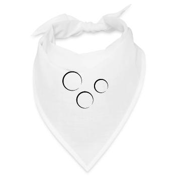 drei kreise kreis form symbol - Bandana - Weiß - Vorne