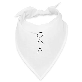 mensch symbol leute mann - Bandana - Weiß - Vorne