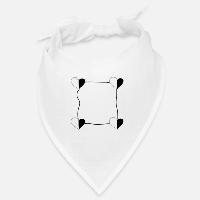 Four Hearts Frame Bandana