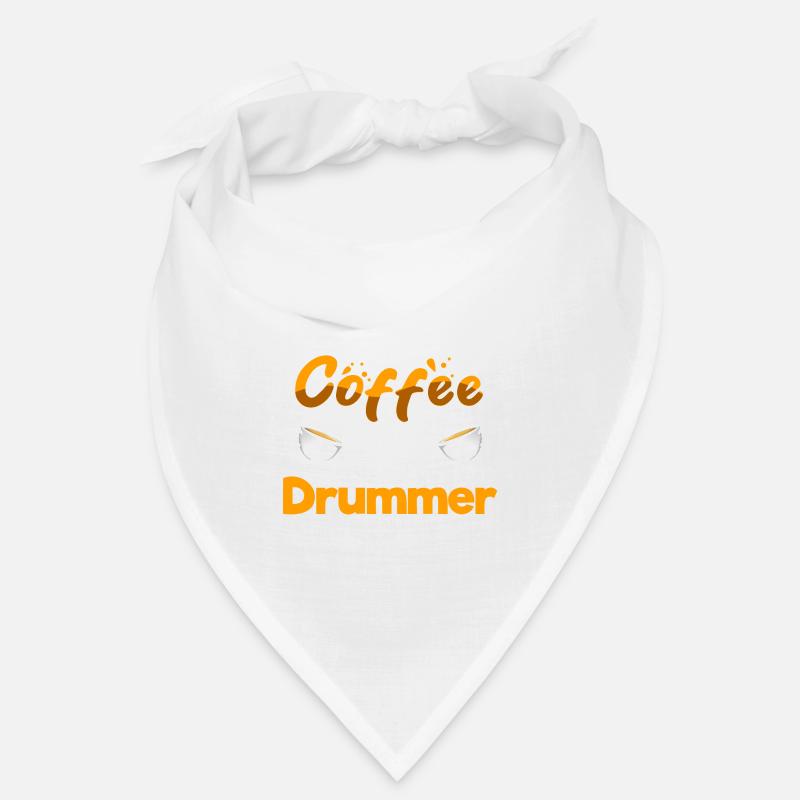 Half Coffee Half Drummer Funny Drum Player Humor Bandana