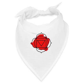 CHAKRA Muladhara - Bandana - Weiß - Vorne