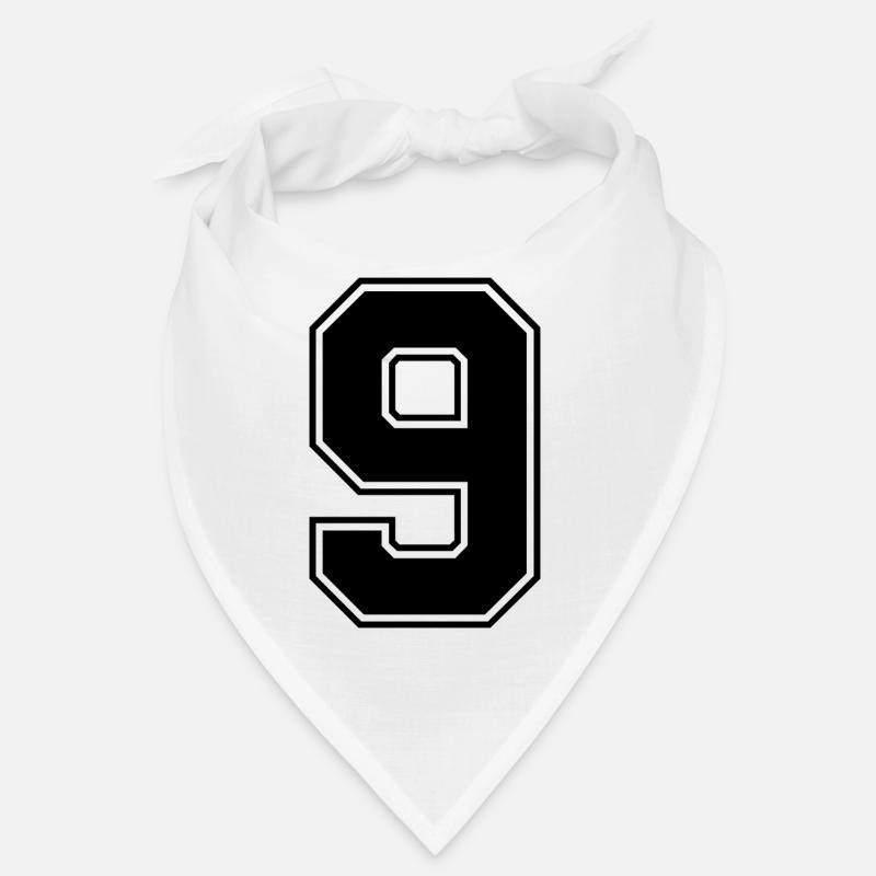 9 number jersey Bandana