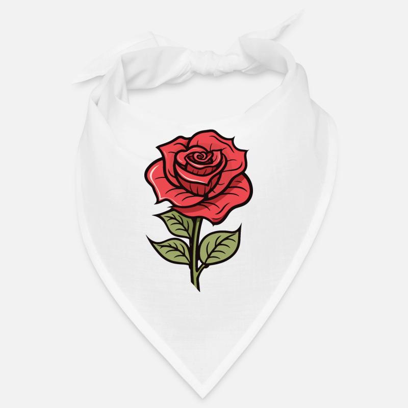 Fleur d’amour rose Bandana