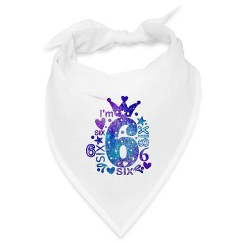 I'm 6 - Bandana - Weiß - Vorne