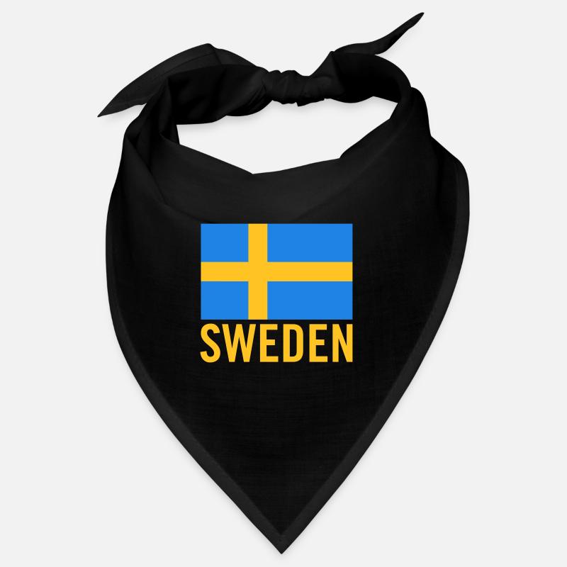 Suède avec drapeau suédois Bandana