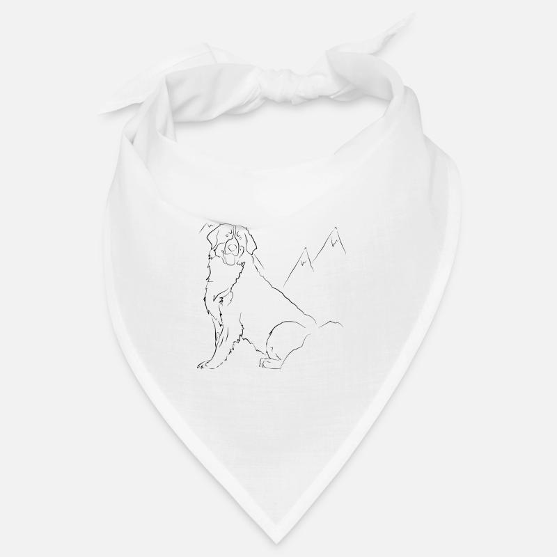 Chien Bouvier Bernois - Bandana - blanc